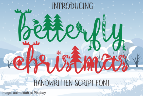 Betterfly Christmas: The Creative Font for Festive Brand Identity