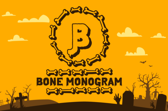 Bone Halloween Monogram: The Spooky Typeface for Scroll-Stopping Campaigns
