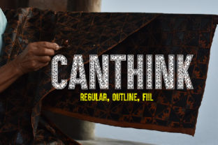 Canthink Typeface: A Decorative Font for Campaign Visuals