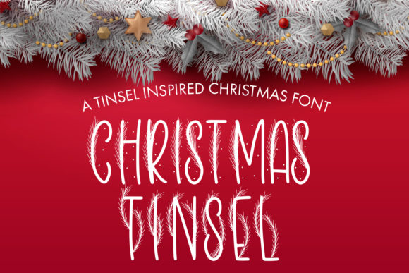 Christmas Tinsel: A Decorative Typeface for Festive Brand Identity