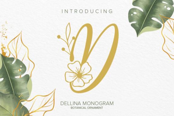 Dellina Monogram: The Decorative Typeface for Distinct Campaign Visuals