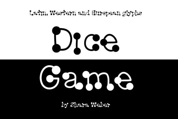 Dice Game: A Quirky Decorative Font for Standout Branding