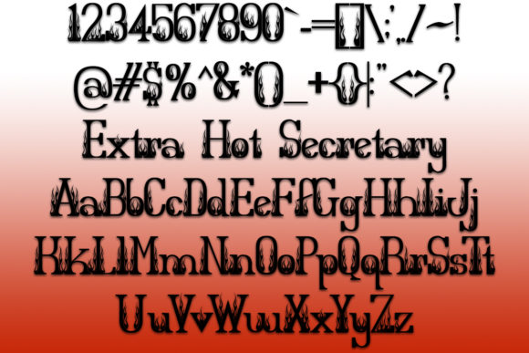 Extra Hot Secretary: A Creative Font for Bold Branding
