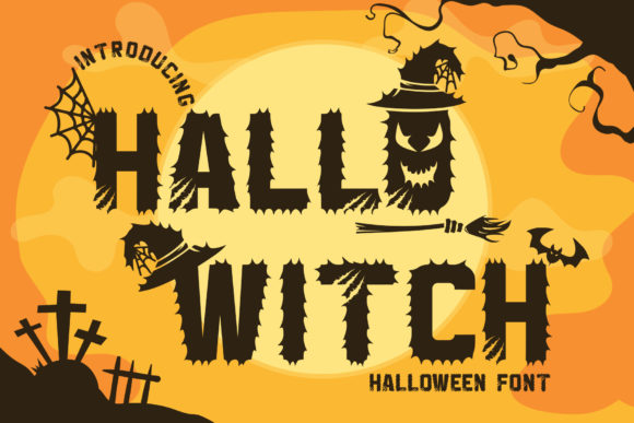 Hallo Witch: A Spooky Decorative Typeface for Editorial Design