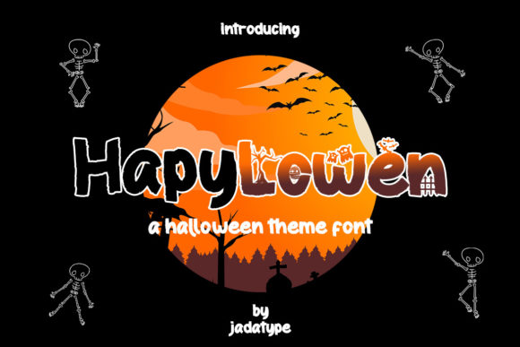 Hapy Lowen: A Spooky Decorative Typeface for Creative Branding