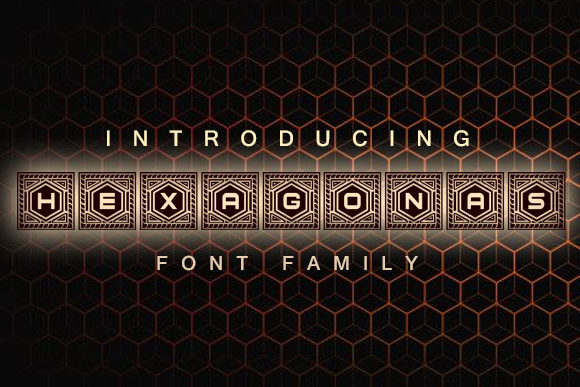 Hexagonas: The Perfect Decorative Typeface for Handmade Labels and Signs