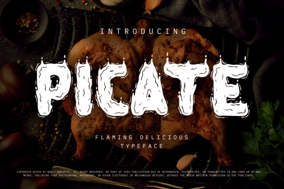 Picate: Elevating Digital Brand Identity with Unique Flaming Typography