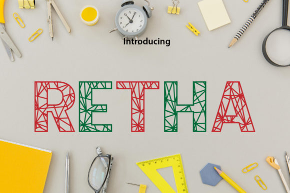 Retha Typeface: A Playful Decorative Font for Handmade Brands