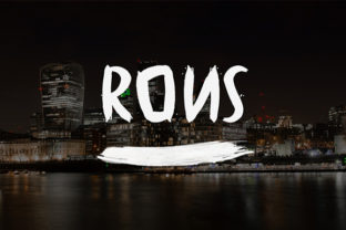 Rons Typeface: Elevating Digital Layouts With Brush Stroke Character