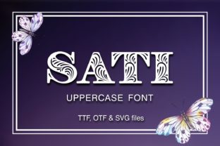 Sati: The All-Caps Decorative Typeface for Handmade Branding