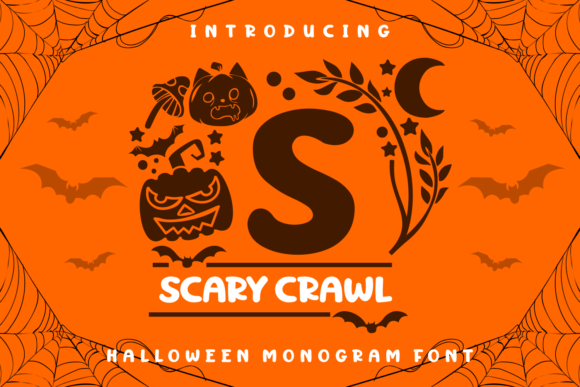 Scary Crawl Typeface: A Spooky Decorative Font for Crafters