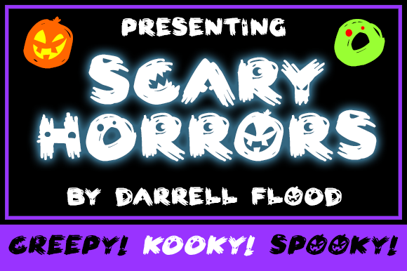Scary Horrors Typeface: A Spooky Display Font for Editorial Design