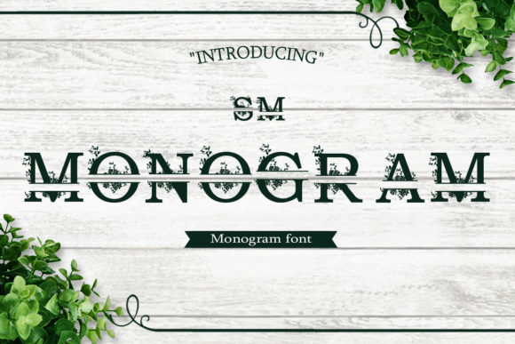 SM Monogram: A Charming Decorative Typeface for Handmade Branding