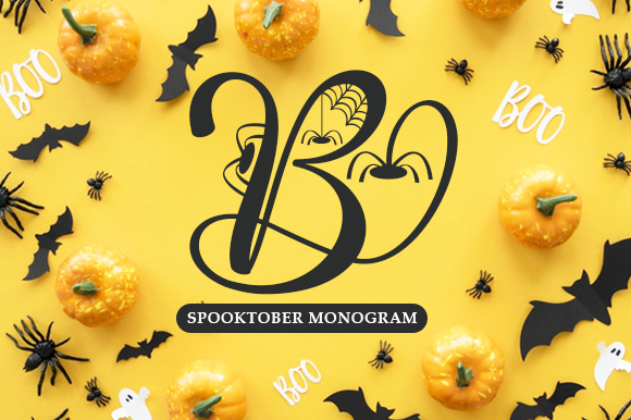 Spooktober Monogram: The Creative Font for Seasonal Branding