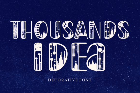 Thousands Idea: A Spectacular Decorative Font for Crafters