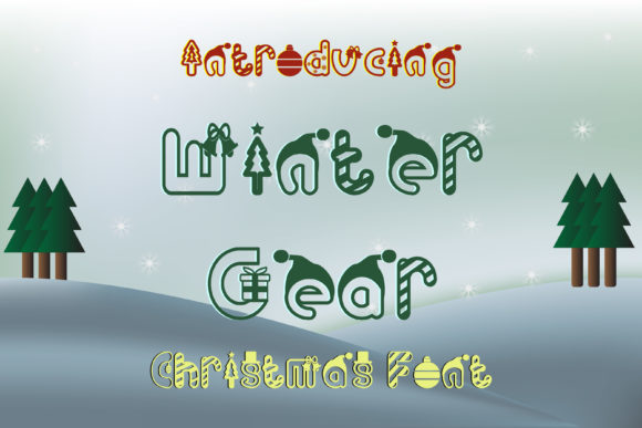 Winter Gear: The Christmas-Themed Typeface for Festive Campaigns